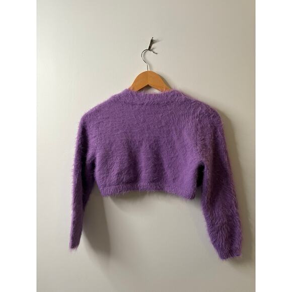 Vero Moda Fluffy Purple Shrug Cardigan Size XS - Picture 6 of 7